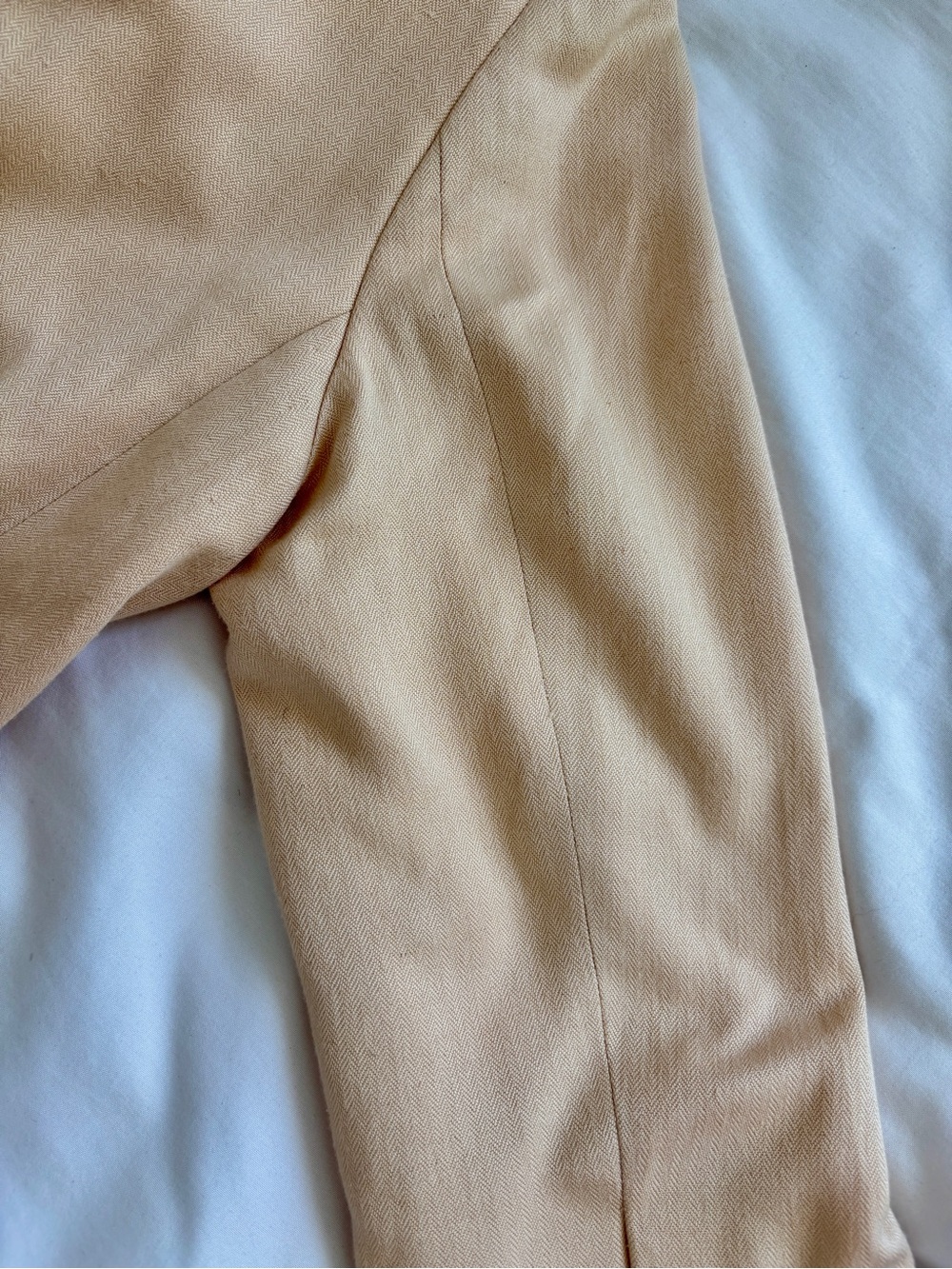 Ulla Johnson Women's Lined Linen Blend Blazer - Deep Cream in Size 4 - Picture 10 of 16